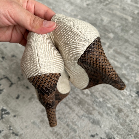 Burberry Cloth Wedges 38 - Picture 7 of 9